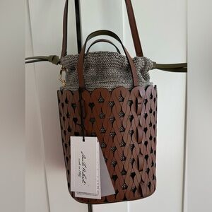 Last price! New real leather bag Anita Bilardi, genuine leather, Italy
